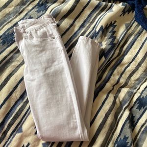 High rise skinny angle jeans